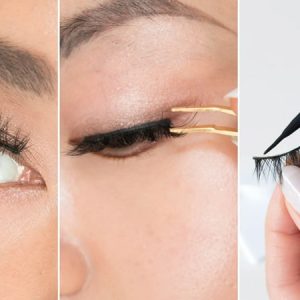 چگونه بدون چسب مژه بگذاریم؟